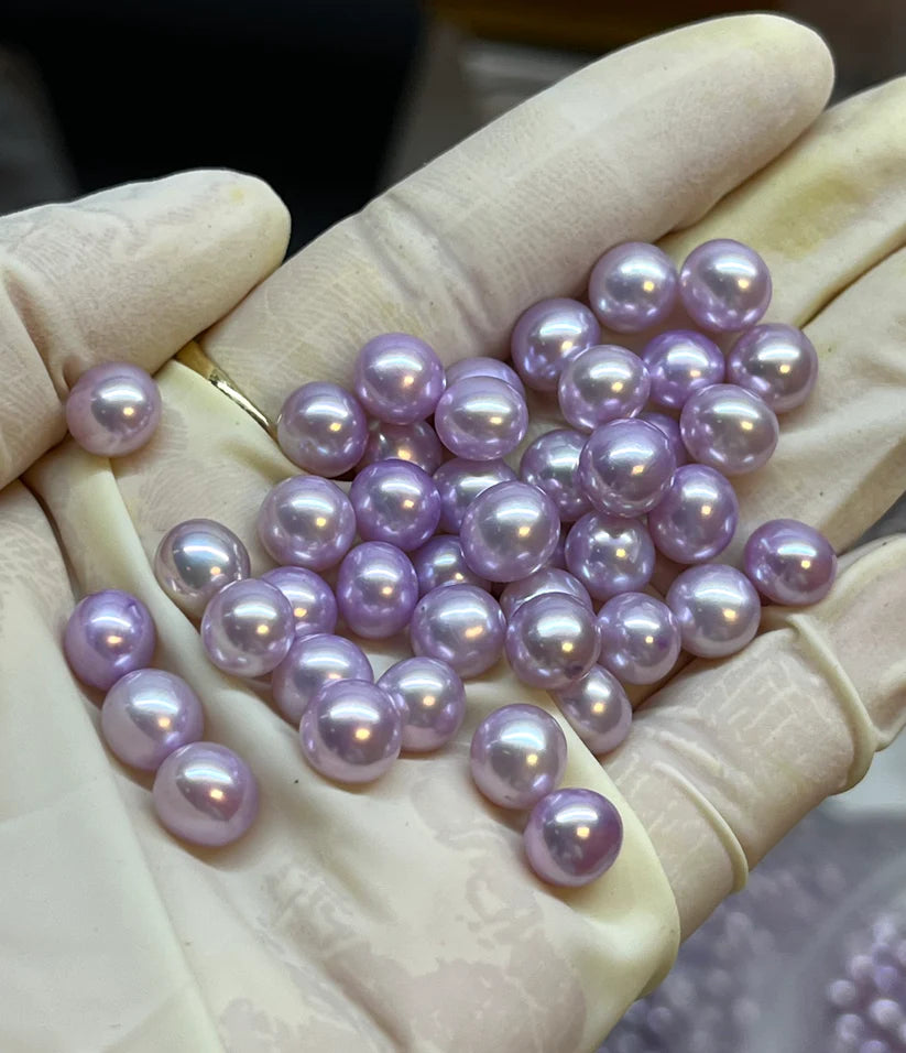 034.【Live】light purple pearl(loose pearl)