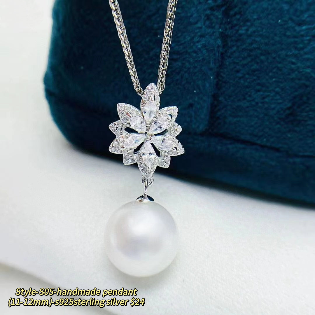 057.【Customized】Jewelry customized accessories S925 silver-Does not include pearls-No delivery for single shot!