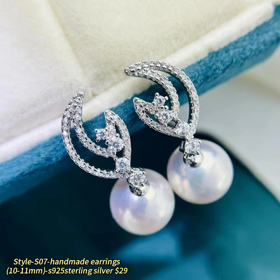 057.【Customized】Jewelry customized accessories S925 silver-Does not include pearls-No delivery for single shot!