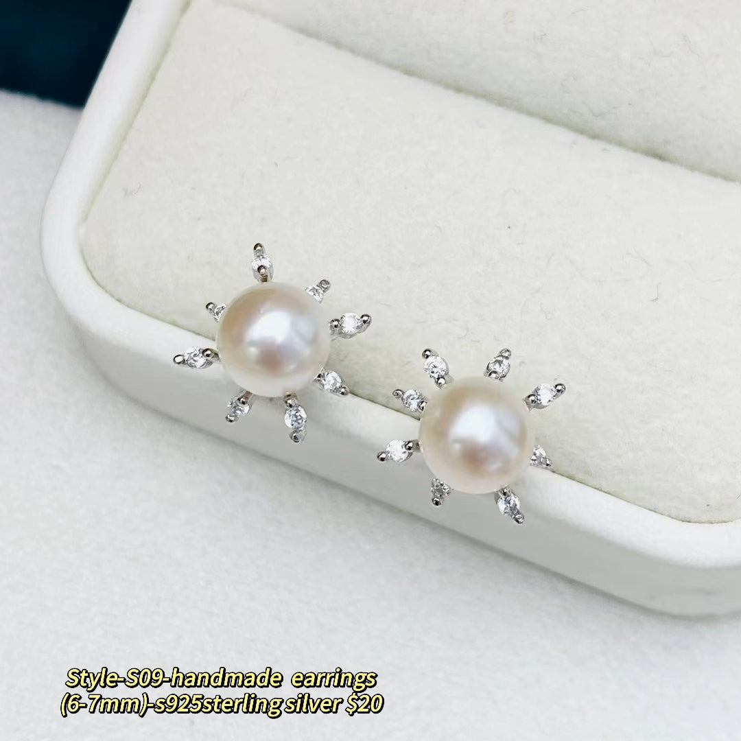 057.【Customized】Jewelry customized accessories S925 silver-Does not include pearls-No delivery for single shot!