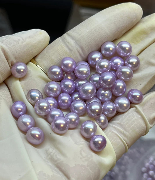 034.【Live】light purple pearl（loose pearl）