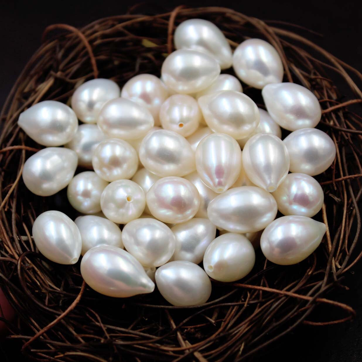 007.Teardrop pearls(9-11PCS)